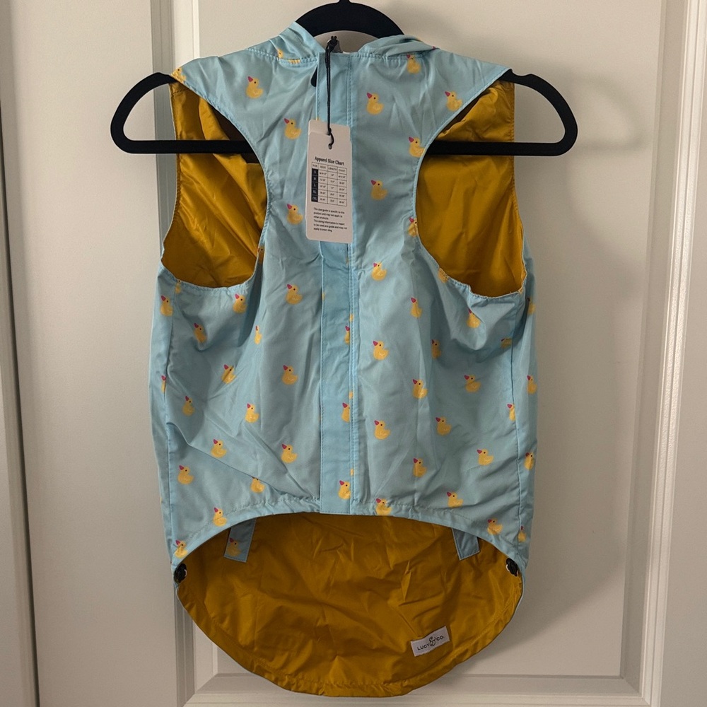 Dog Blue and Yellow Duck Print Vest